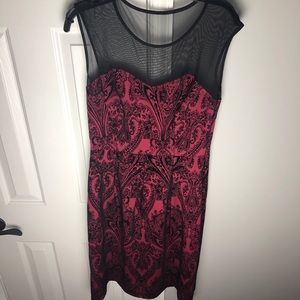 Red and black Dress Size 8 (new never worn)